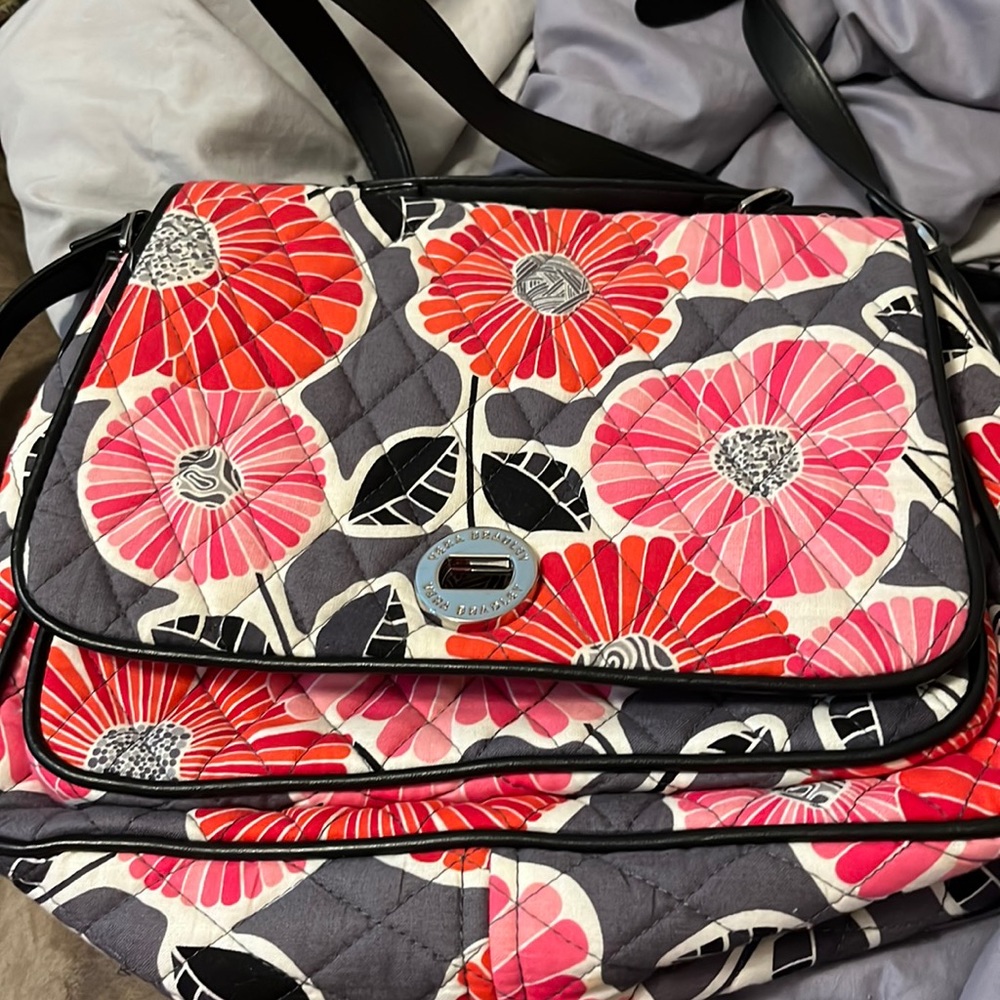 Vera Bradley Shoulder/Crossbody Purse in Cherry Blossoms